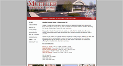 Desktop Screenshot of muellerfuneralhomeinc.com